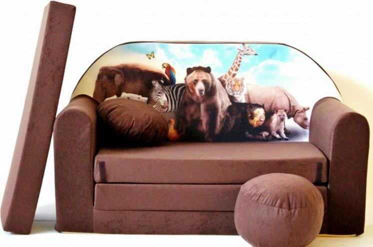 Kinder Sofabett mit PUFF und Kissen NEU - Sofas - Bild 6