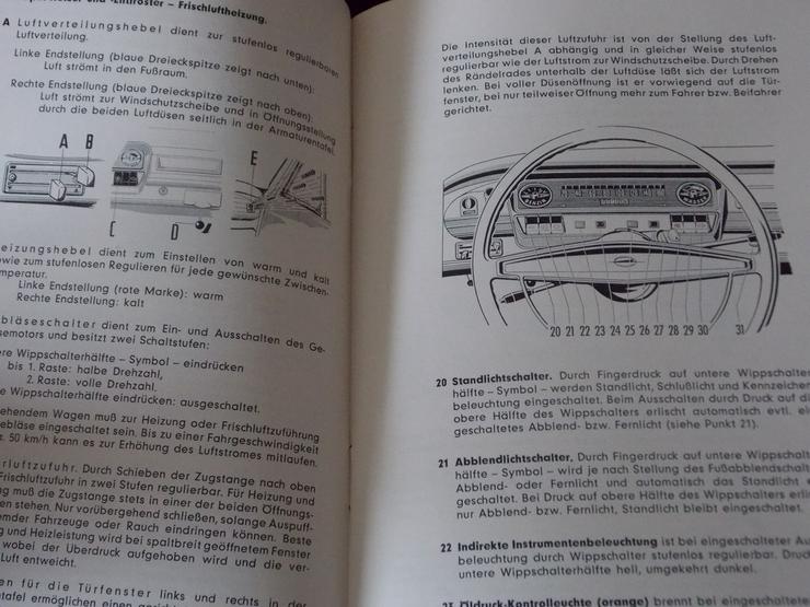 Bild 3: Opel Rekord Betriebsanleitung von 1963