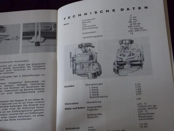 Bild 6: Opel Rekord Betriebsanleitung von 1963