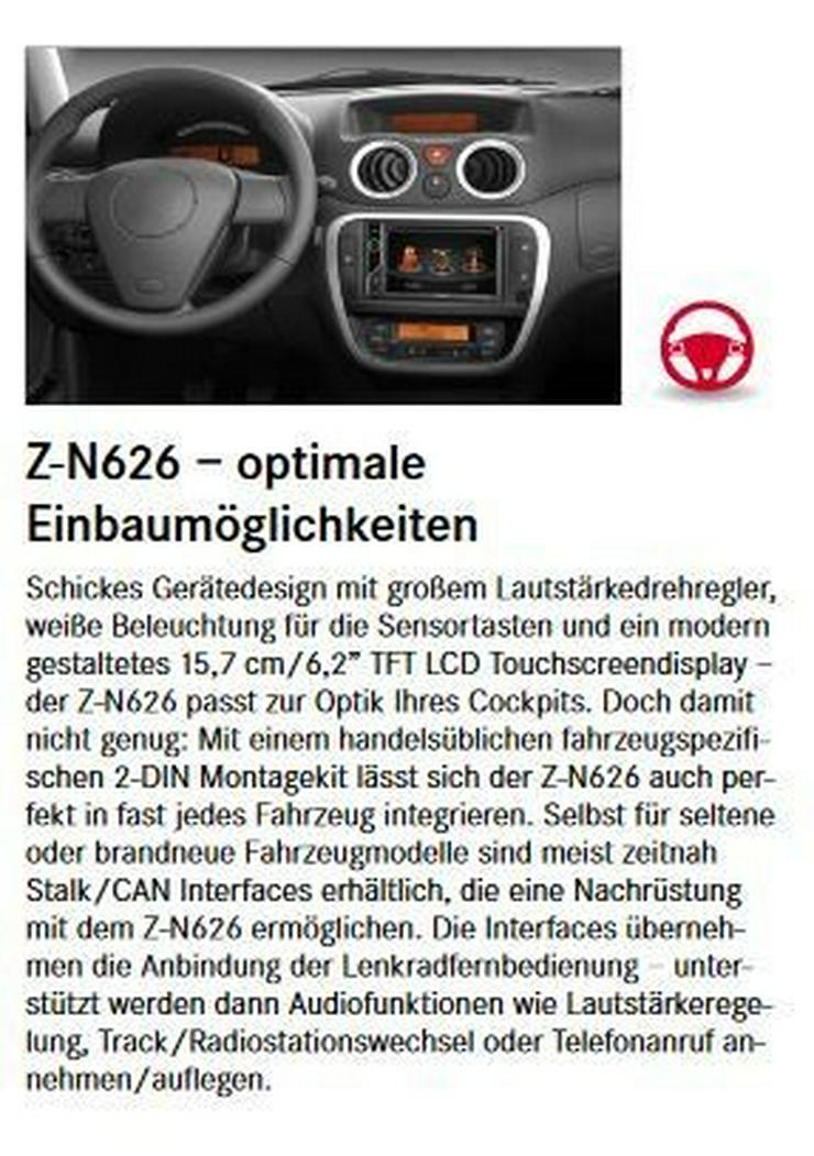Bild 2: ZENEC Z-N626 2-DIN Infotainer Naviceiver Radio