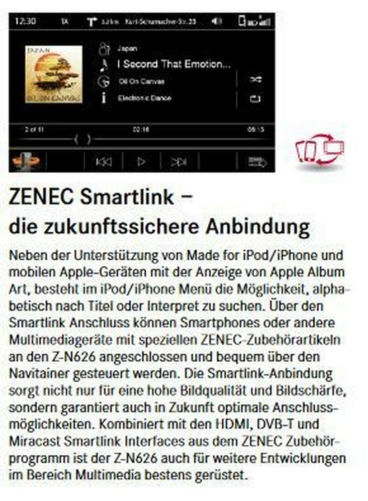 ZENEC Z-N626 2-DIN Infotainer Naviceiver Radio - Autoradios, Player & Wechsler - Bild 10