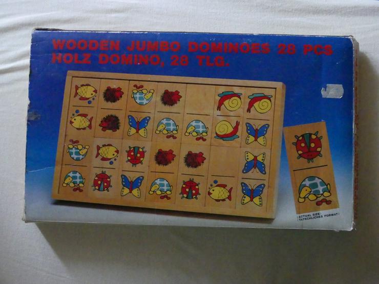 großes Domino aus Holz - Brettspiele & Kartenspiele - Bild 1
