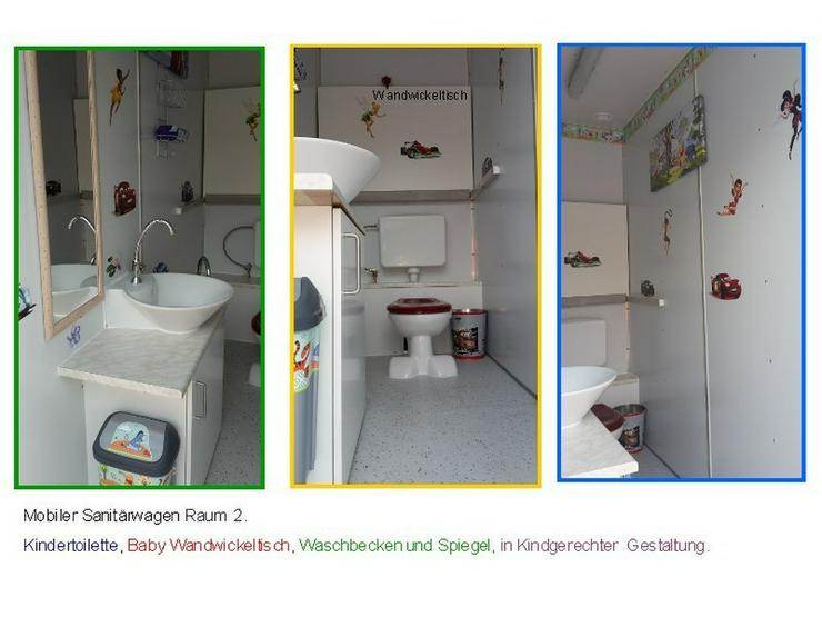 Bild 4: Toilettenwagen mit rollstuhlgerechtem Toilettenraum und separatem Kinderraum
