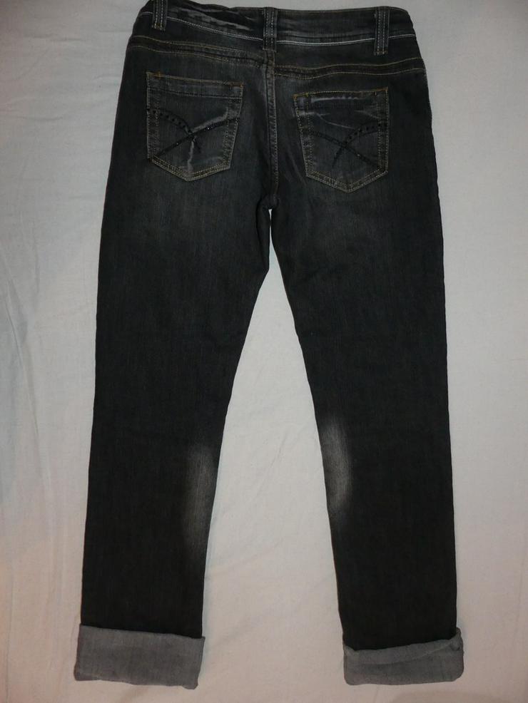 schwarzgraue Jeans - W26-W28 / 36-38 / S - Bild 2
