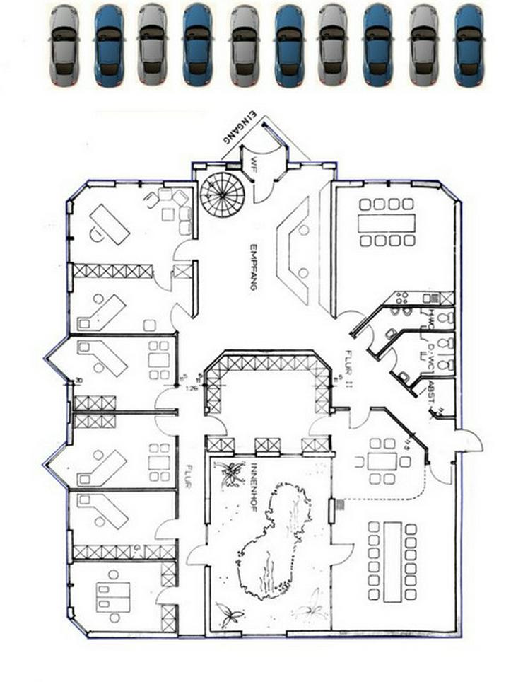 Repräsentatives Bürogebäude mit 14 Parkplätzen - Gewerbeimmobilie mieten - Bild 7