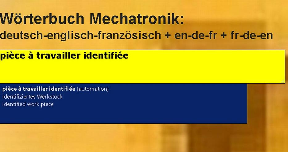 Technik-Woerterbuch: franzoesisch uebersetzen - Wörterbücher - Bild 7