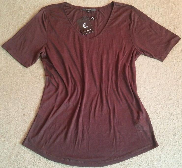 NEU Damen Shirt Bluse Gr.S in Braun P.35,95#0xA - Größen 36-38 / S - Bild 6