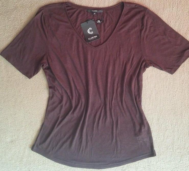 NEU Damen Shirt Bluse Gr.S in Braun P.35,95#0xA - Größen 36-38 / S - Bild 1