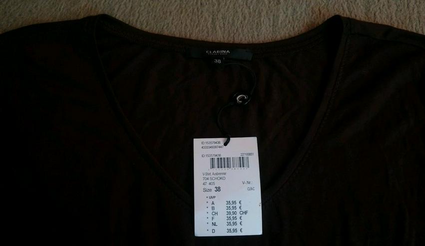 NEU Damen Shirt Bluse Gr.S in Braun P.35,95#0xA - Größen 36-38 / S - Bild 3