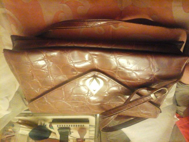 braune Lederhandtasche - Taschen & Rucksäcke - Bild 2