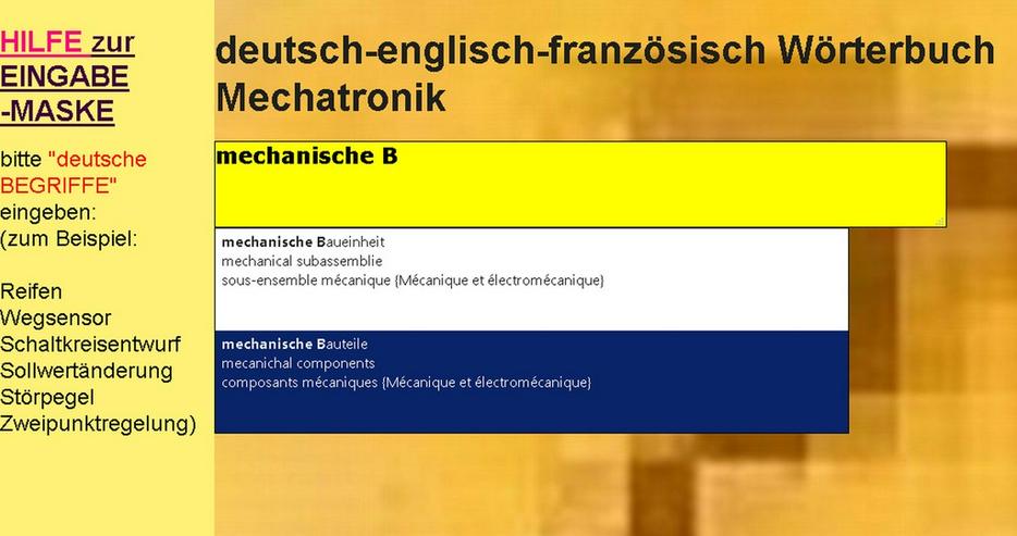 Mechanik/ Metalltechnik-Begriffe uebersetzen - Wörterbücher - Bild 7