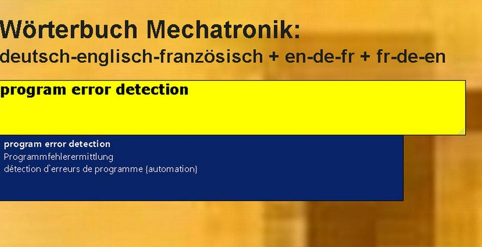 Mechanik/ Metalltechnik-Begriffe uebersetzen - Wörterbücher - Bild 10