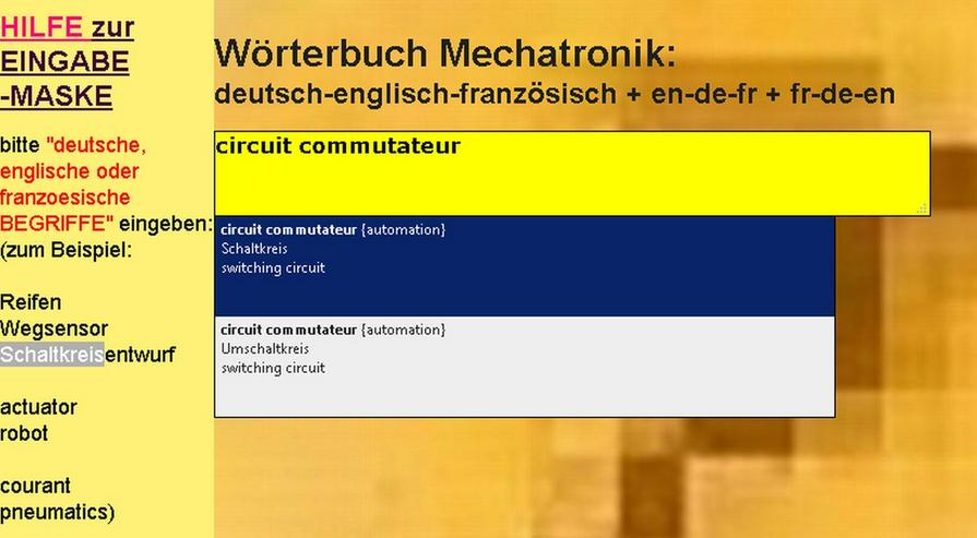 Mechanik/ Metalltechnik-Begriffe uebersetzen - Wörterbücher - Bild 2