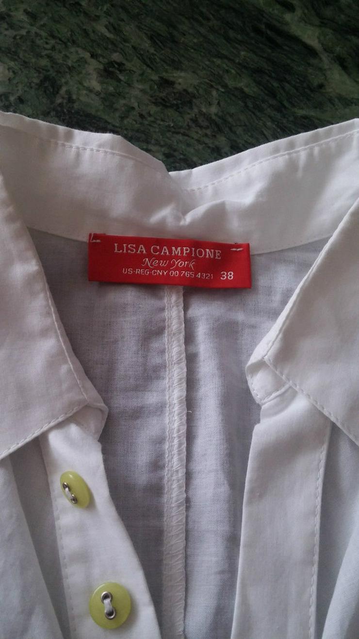 NEU Damen Bluse Gr.38 in Weiß v.LISA CAMPIONE - Größen 36-38 / S - Bild 4