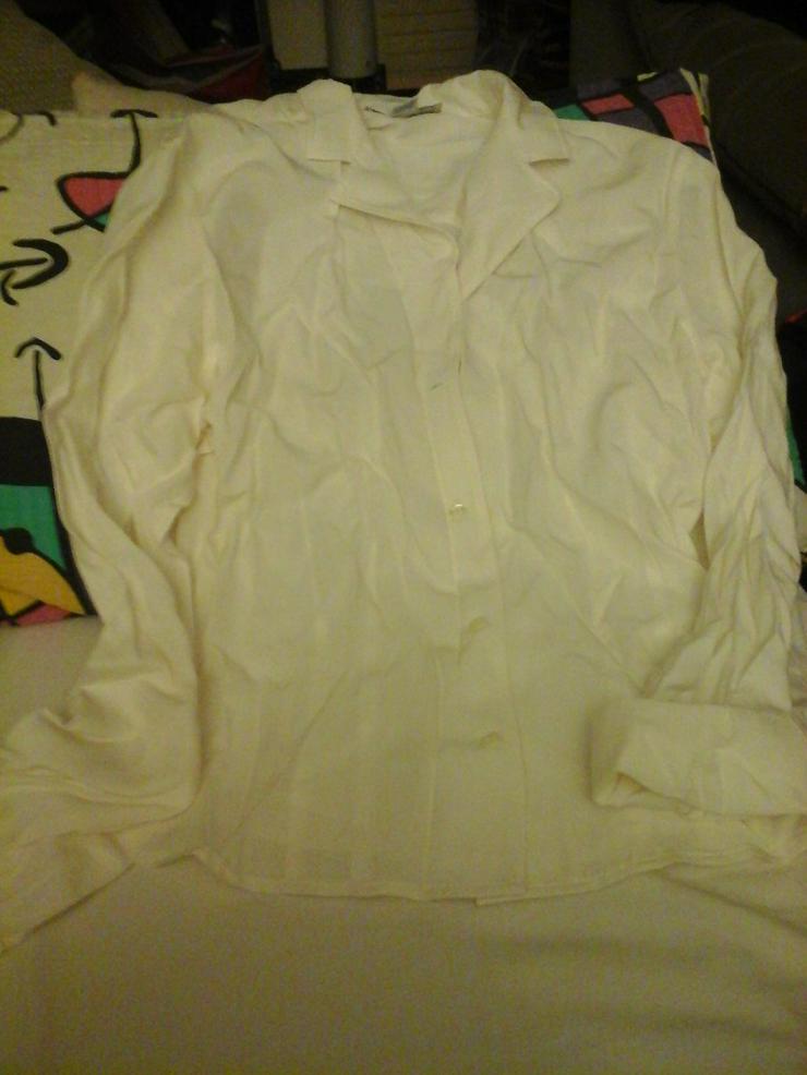 weiße Bluse - Größen 40-42 / M - Bild 1