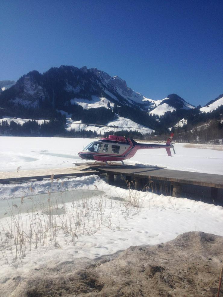 Bild 14: Helikopterflug in der Schweiz