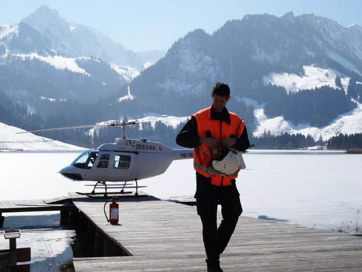 Bild 7: Helikopterflug in der Schweiz