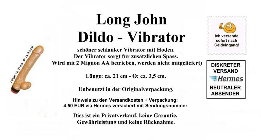 Long John ° Dildo mit Vibrator - Entspannung & Massage - Bild 2
