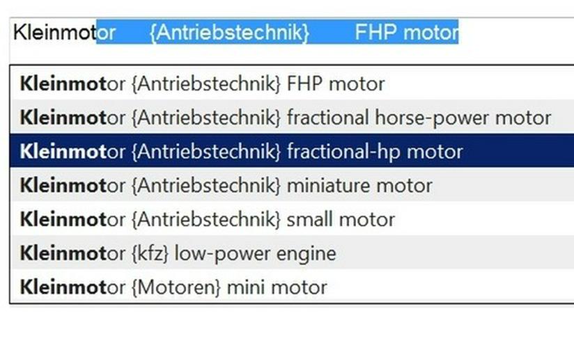 Bild 12: english dictionary automotive terms/ car-words