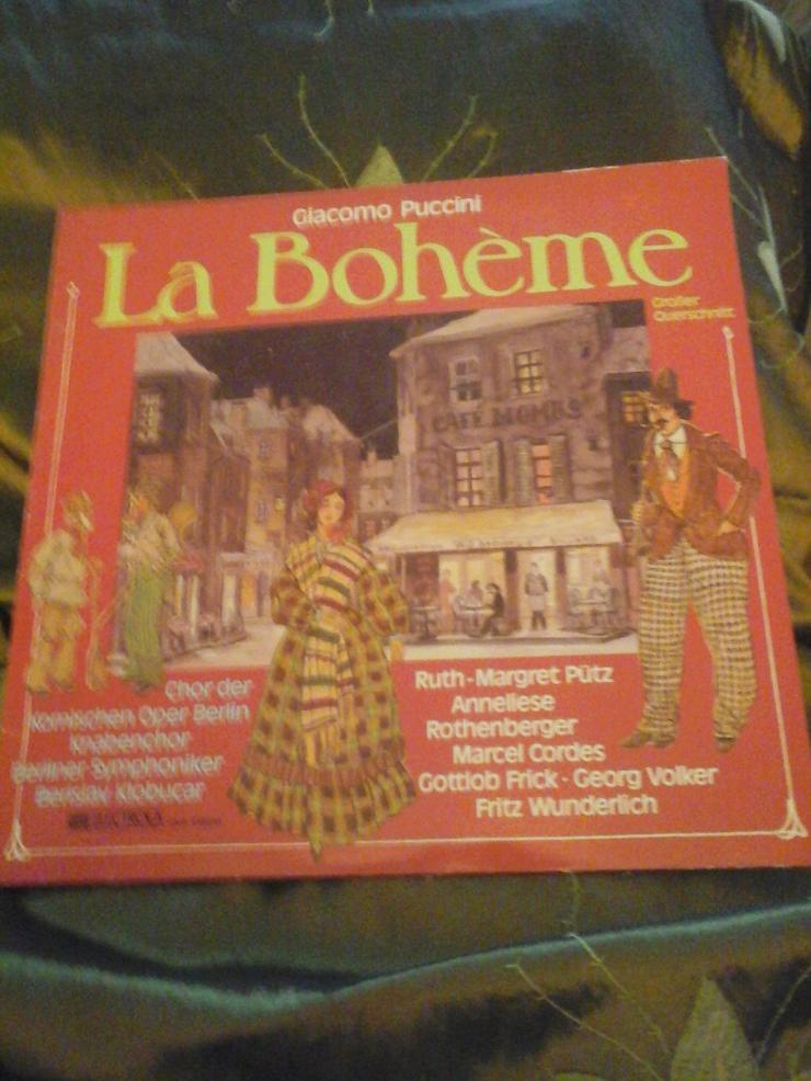4 Klassik LPs, La Boheme und 3 weitere