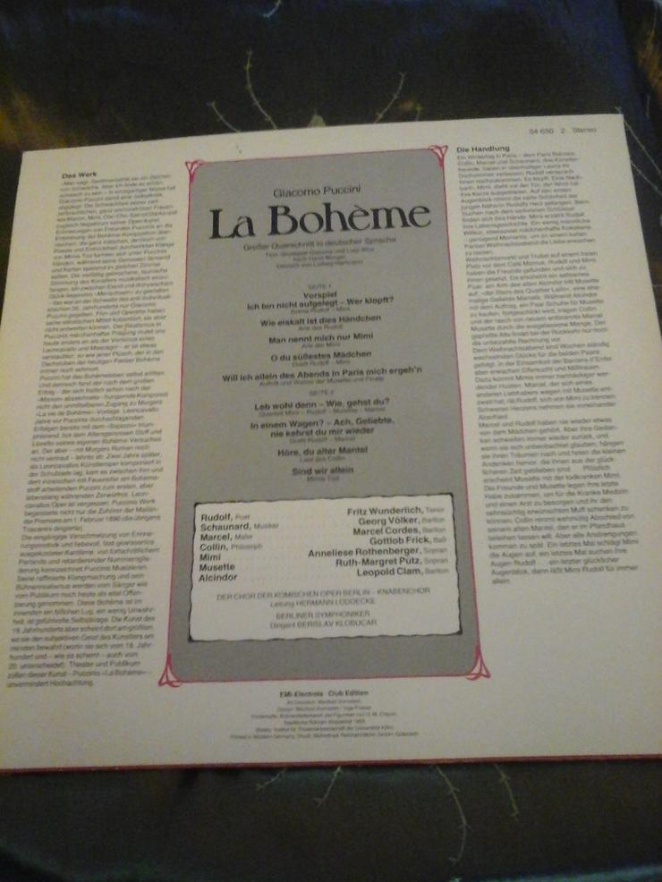 Bild 2: 4 Klassik LPs, La Boheme und 3 weitere