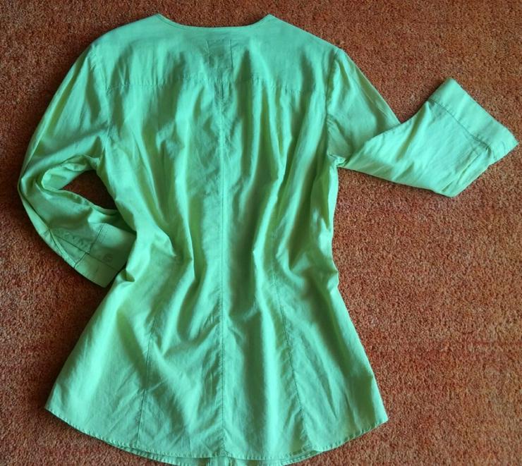 NEU Damen Bluse Gr. 38 in frisch Grün - Größen 36-38 / S - Bild 4