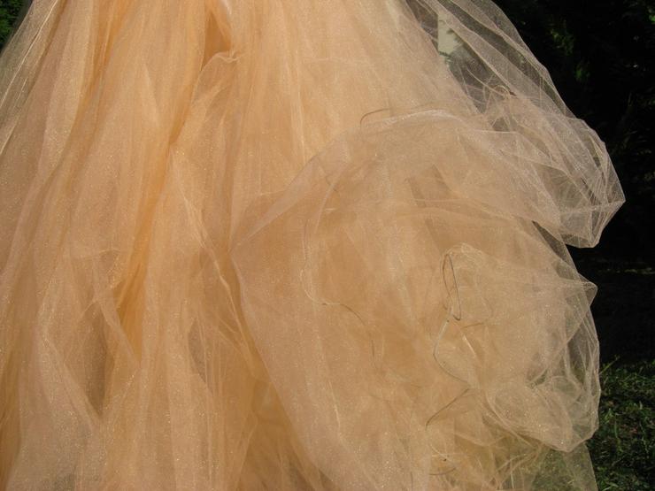 Hochzeitskleid, Brautkleid in Apricot - Größen 32-34 / XS - Bild 5