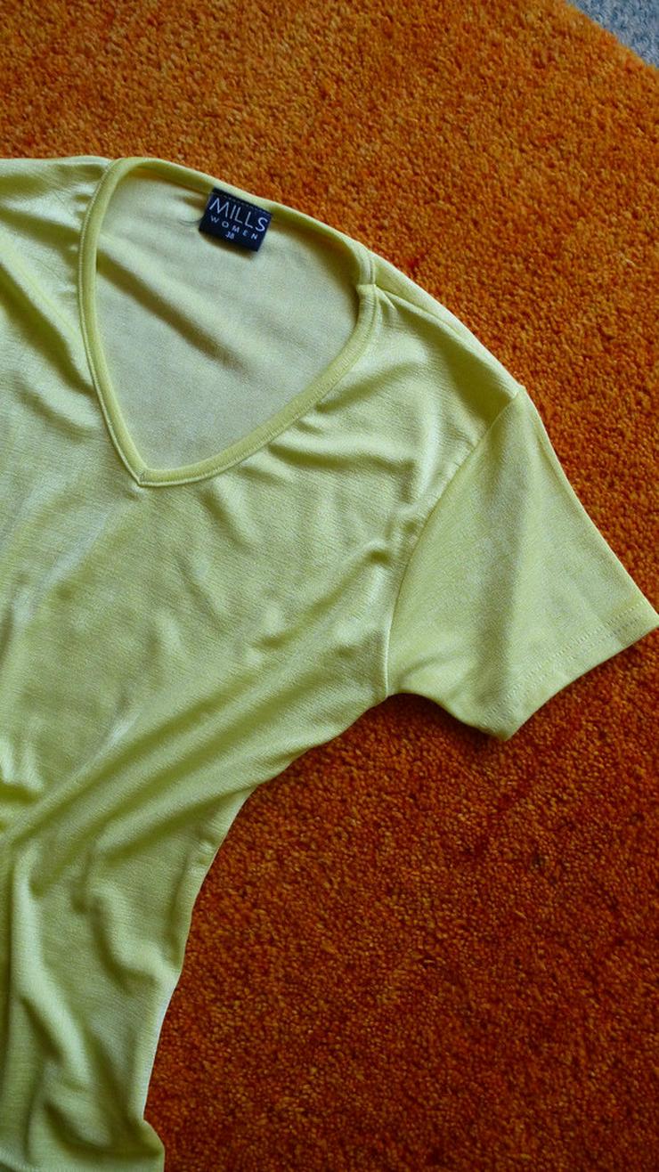 Damen T-Shirt Gr.38 in Gelb NW - Größen 36-38 / S - Bild 4