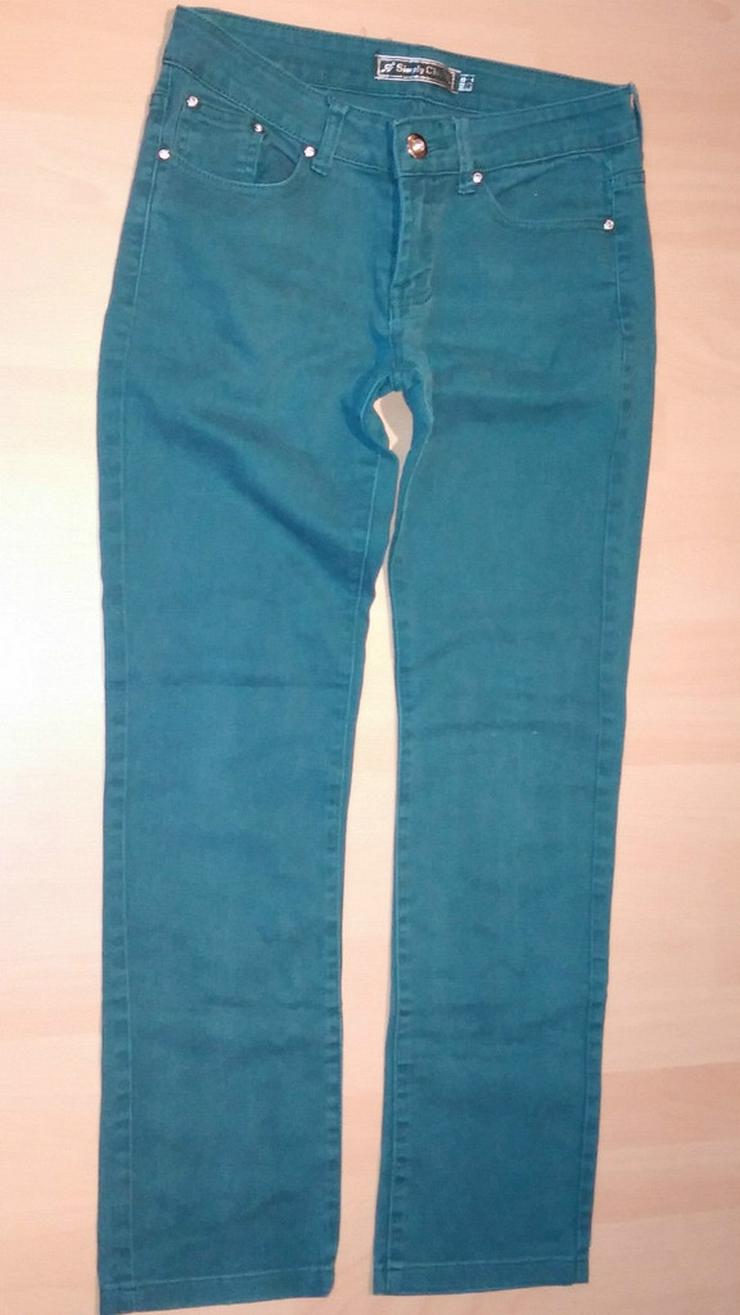 Damen Hose Jeans Stretch Gr.40 in Grün - W29-W31 / 40-42 / M - Bild 1