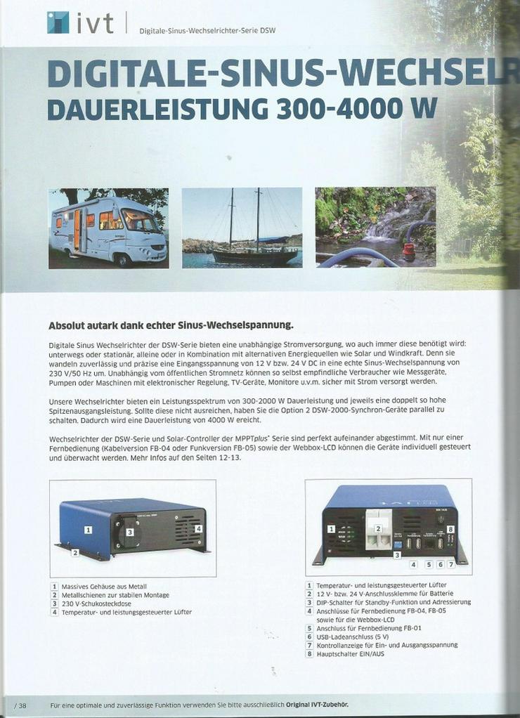 DSW -300 Digit.Sinus Wechselrichter Top Preis - Elektronikindustrie - Bild 3