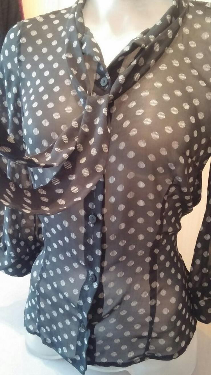 Bild 3: Damen Bluse modern leiht Gepunktet Gr. 36 H&M
