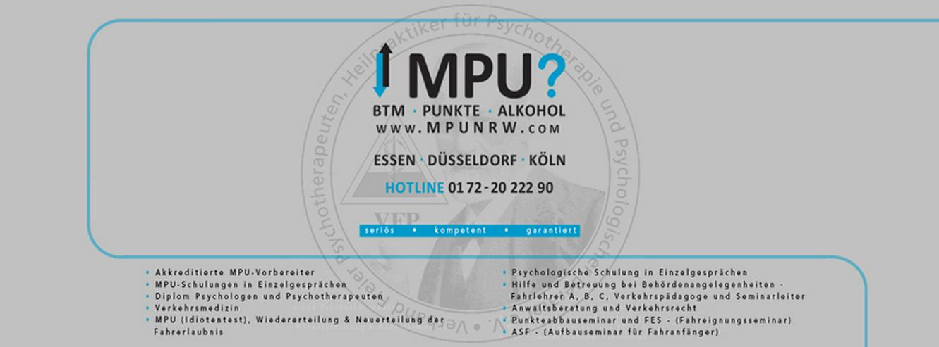 Bild 2: MPU Vorbereitung Hilfe BTM Führerschein zurück