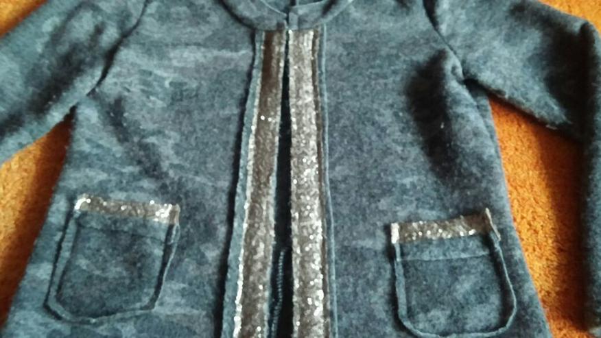 Bild 2: Damen Jacke strick Wollmix Pailletten Gr.XL