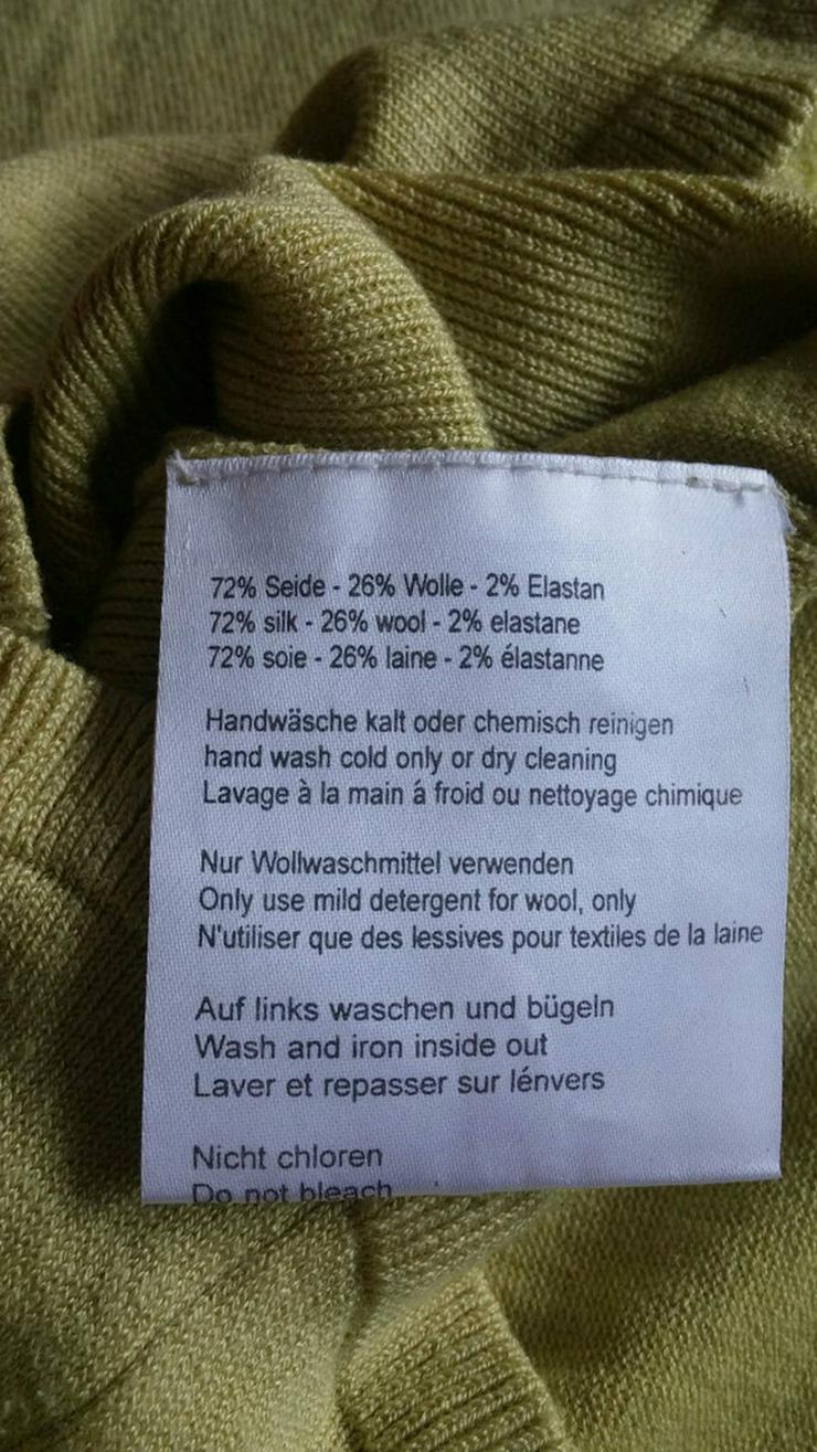 Damen strick Jacke aus Seide+Wolle Gr.38 - Größen 36-38 / S - Bild 7