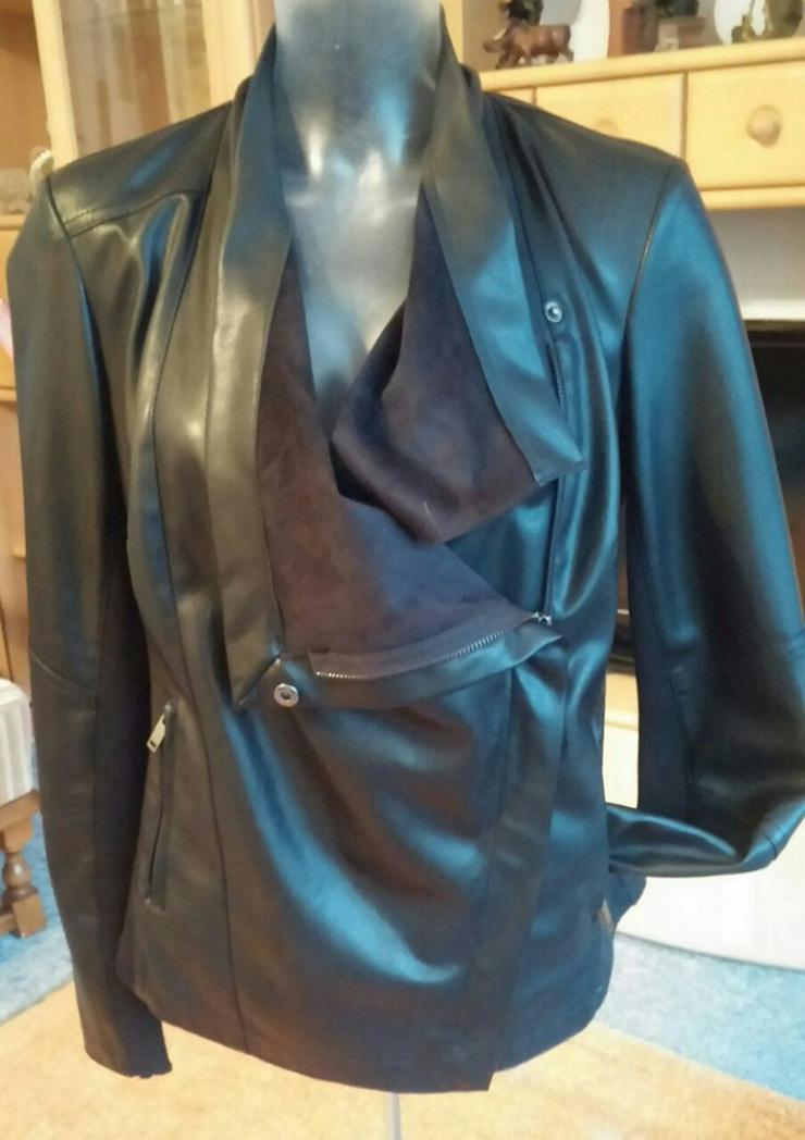NEU Damen Jacke EDEL Leder-Look Gr. 40 - Größen 40-42 / M - Bild 2