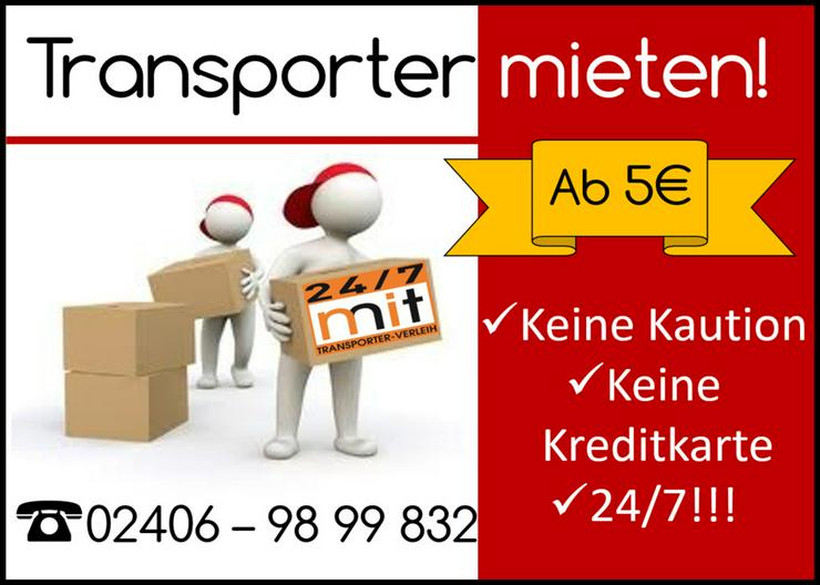 Transporter günstig mieten - Busse, LKW & Kastenwagen - Bild 1