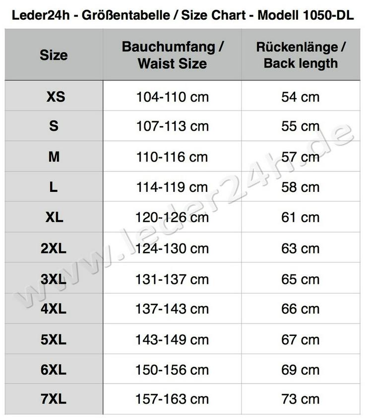 Bild 4: Lederweste Biker Kutt Innenleder XS bis 7XL