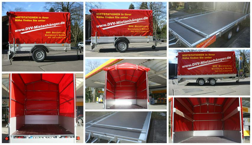 Anhängervermietung 750 kg Planen Anhänger