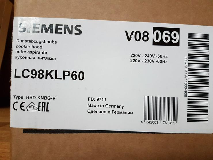 Siemens Dunstabzug-Schrägesse IQ500 LC98KLP - Herde & Öfen - Bild 7