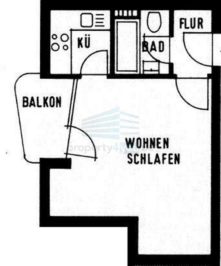 Bild 15: Helles und ruhiges 1 Zimmer Apartment direkt an der TUM, München-Schwabing