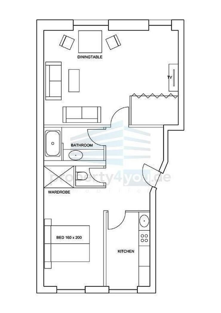 2,5-Zimmer Apartment in München-Nymphenburg / Neuhausen - Wohnen auf Zeit - Bild 9