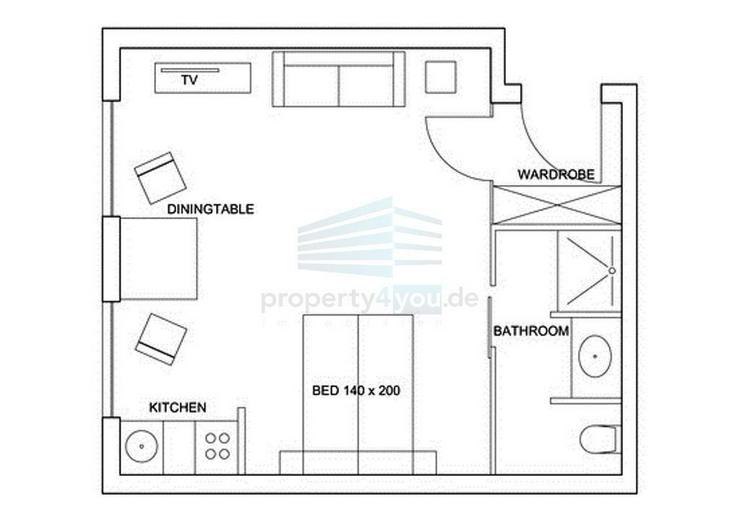 1-Zimmer Apartment in München-Nymphenburg / Neuhausen - Wohnen auf Zeit - Bild 6