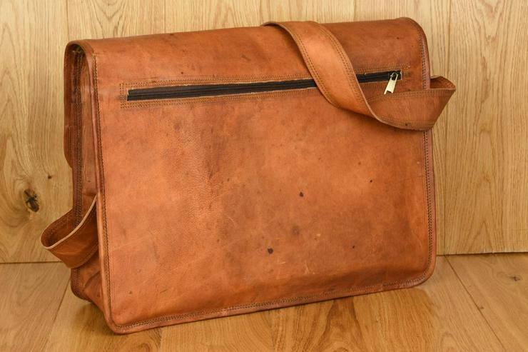 Vintage Ledertasche - Laptop- Umhängetasche - Taschen & Rucksäcke - Bild 3