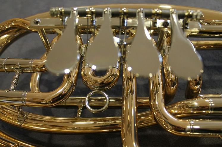 Melton Tenorhorn, Goldmessing, 4 Ventile NEU - Blasinstrumente - Bild 5