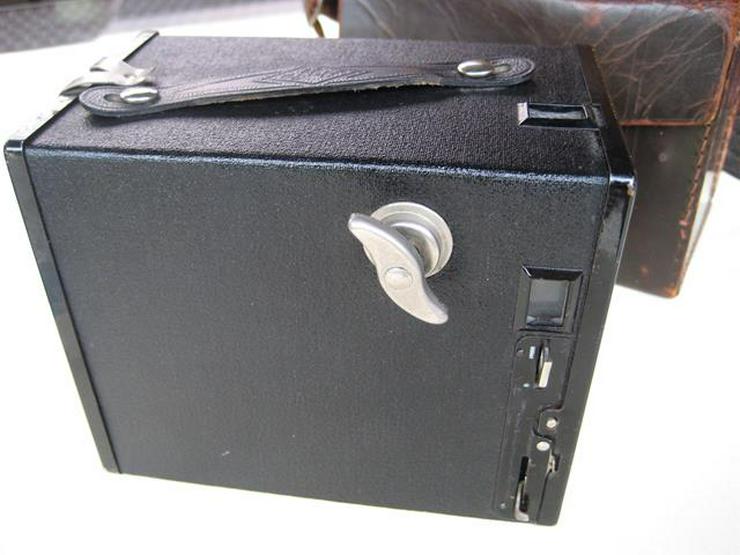 Agfa Box Kamera 6x9 Rollfilm mit Ledertasche - Kameras - Bild 5