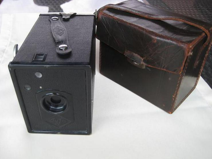 Bild 4: Agfa Box Kamera 6x9 Rollfilm mit Ledertasche