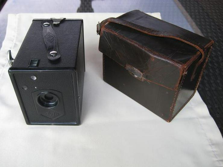 Bild 10: Agfa Box Kamera 6x9 Rollfilm mit Ledertasche