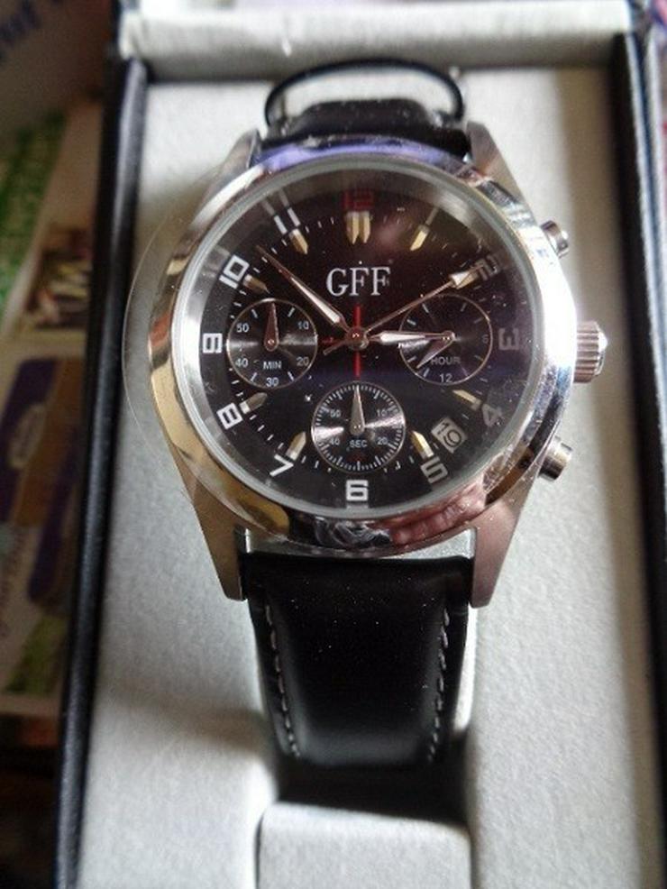 Uhr Hochwertiger Quartz Chronograph GFF OVP - Herren Armbanduhren - Bild 6
