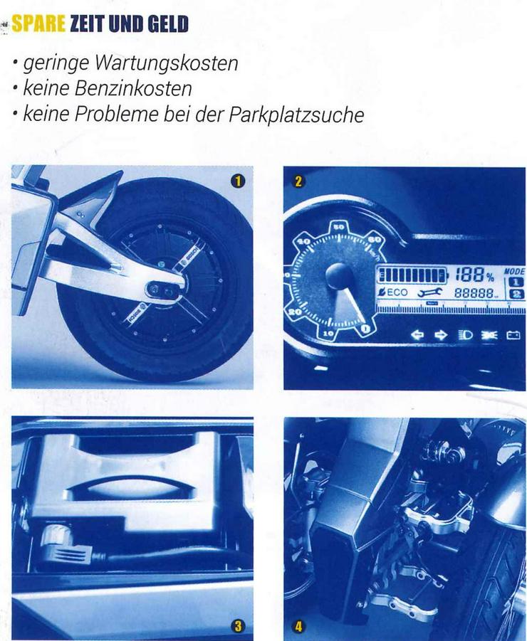 Elektro Scooter Fahrzeug - Moped & Motorroller - Bild 3