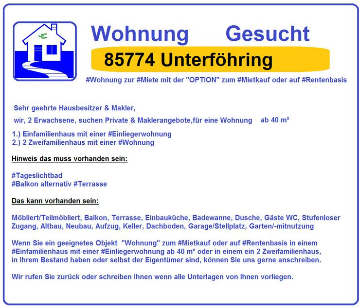 Gesucht 85774 Unterfoehring Haus - Haus kaufen - Bild 1